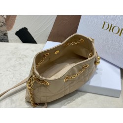 Dior Ammi Small Bag in Sand Pink Macrocannage Lambskin 867