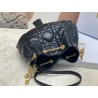 Dior Ammi Medium Bag in Black Macrocannage Lambskin 903