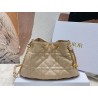 Dior Ammi Medium Bag in Sand Pink Macrocannage Lambskin 943