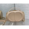 Dior CD Signature Oval Camera Bag in Beige Calfskin 025