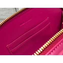 Dior CD Signature Oval Camera Bag in Rani Pink Calfskin 545