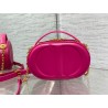 Dior CD Signature Oval Camera Bag in Rani Pink Calfskin 545