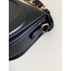 Dior CD Signature Chain Bag in Black Calfskin 622