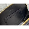 Dior CD Signature Oval Camera Bag in Black Calfskin 653