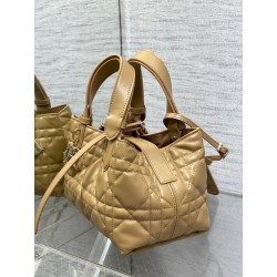 Dior Toujours Small Bag in Tan Macrocannage Calfskin 797