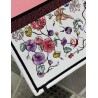 Dior Large Book Tote Bag In White Multicolor Florilegio Embroidery 461