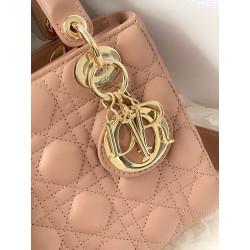 Dior Small Lady Dior My ABCDior Bag in Blush Lambskin 563