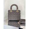 Dior Small Lady Dior My ABCDior Bag in Steel Grey Lambskin 577