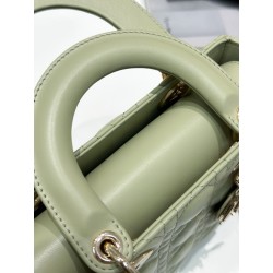 Dior Small Lady Dior My ABCDior Bag in Ethereal Green Lambskin 610