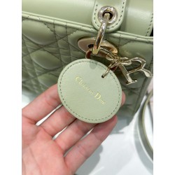 Dior Small Lady Dior My ABCDior Bag in Ethereal Green Lambskin 610