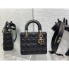 Dior Small Lady Dior My ABCDior Bag in Black Lambskin 650