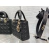 Dior Small Lady Dior My ABCDior Bag in Black Lambskin 650