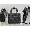 Dior Small Lady Dior My ABCDior Bag in Black Lambskin 650