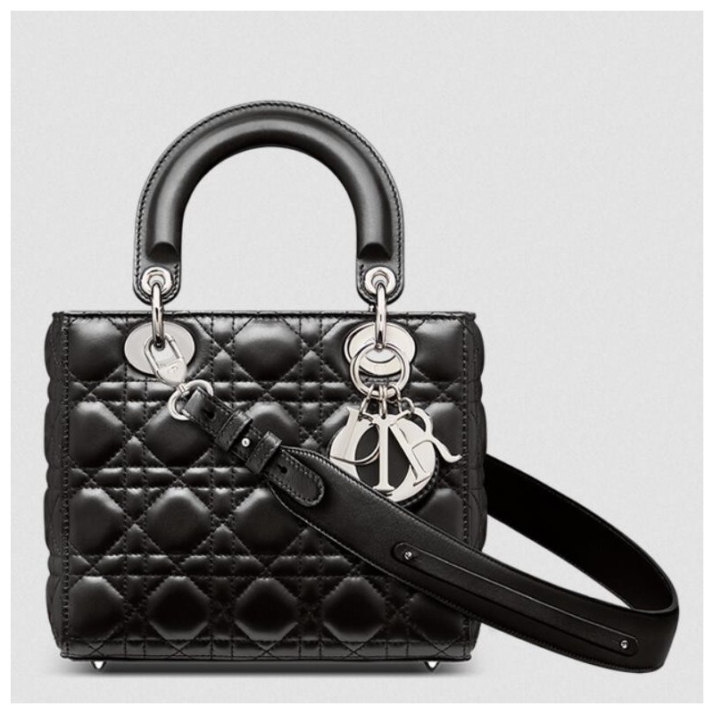 Dior Small Lady Dior My ABCDior Bag in Noir Lambskin 685