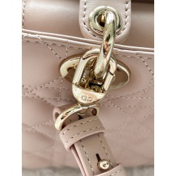 Dior Small Lady Dior My ABCDior Bag in Powder Pink Lambskin 721