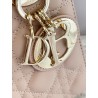 Dior Small Lady Dior My ABCDior Bag in Powder Pink Lambskin 721