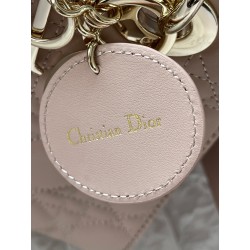 Dior Small Lady Dior My ABCDior Bag in Powder Pink Lambskin 721