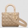 Dior Small Lady Dior My ABCDior Bag in Sand Lambskin 747