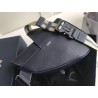 Dior Men's Saddle Belt Bag In Navy Grained Calfskin 754