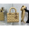 Dior Small Lady Dior My ABCDior Bag in Pastel Yellow Lambskin 460