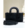 Dior Lady D-Joy Small Bag in Black Ultramatte Calfskin 011