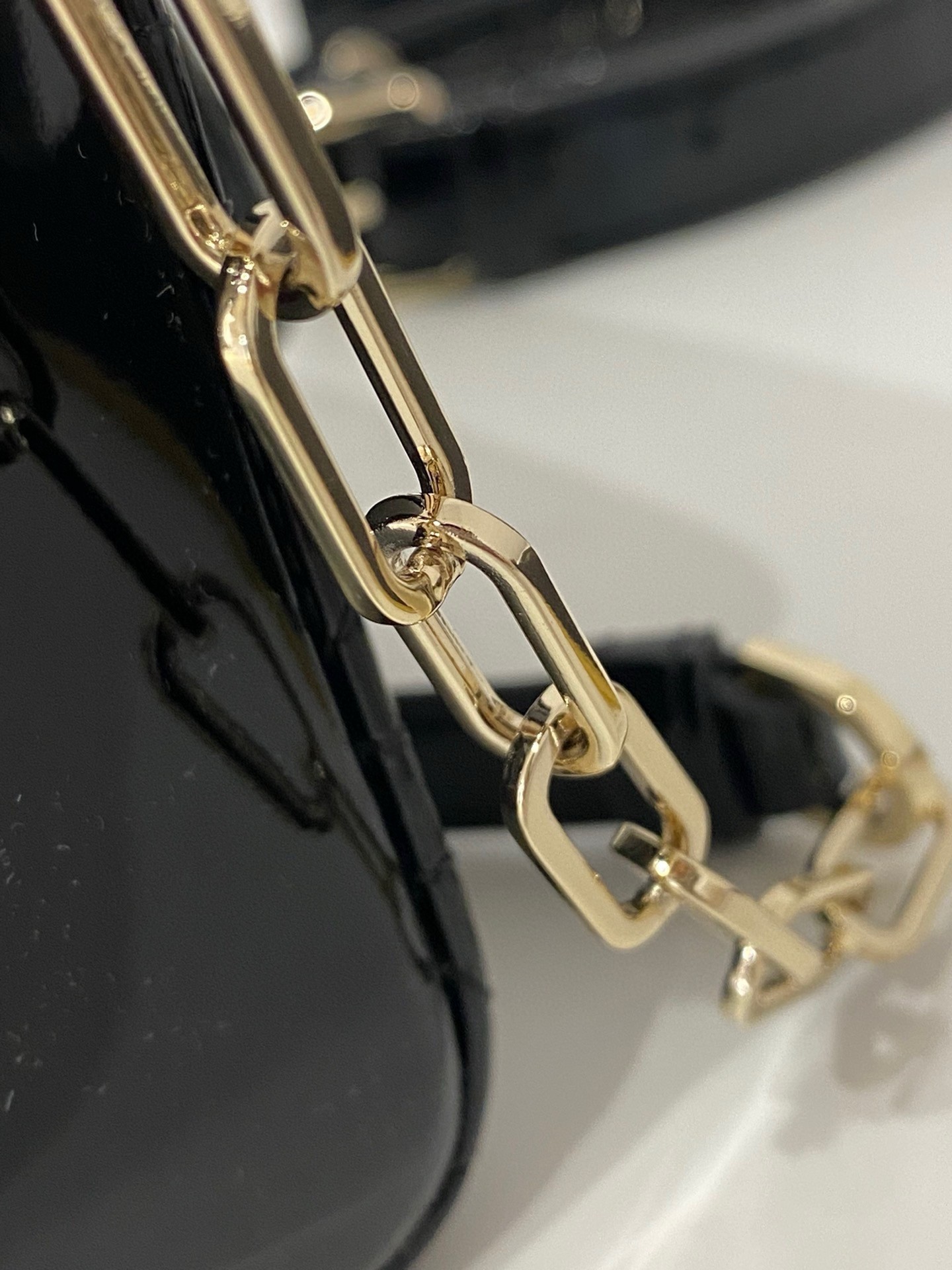 Dior Lady D-Joy Small Bag in Black Patent Calfskin 045