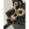 Dior Lady D-Joy Small Bag in Black Patent Calfskin 045