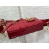 Dior Lady D-Joy Small Bag in Red Patent Calfskin 068