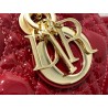 Dior Lady D-Joy Small Bag in Red Patent Calfskin 068