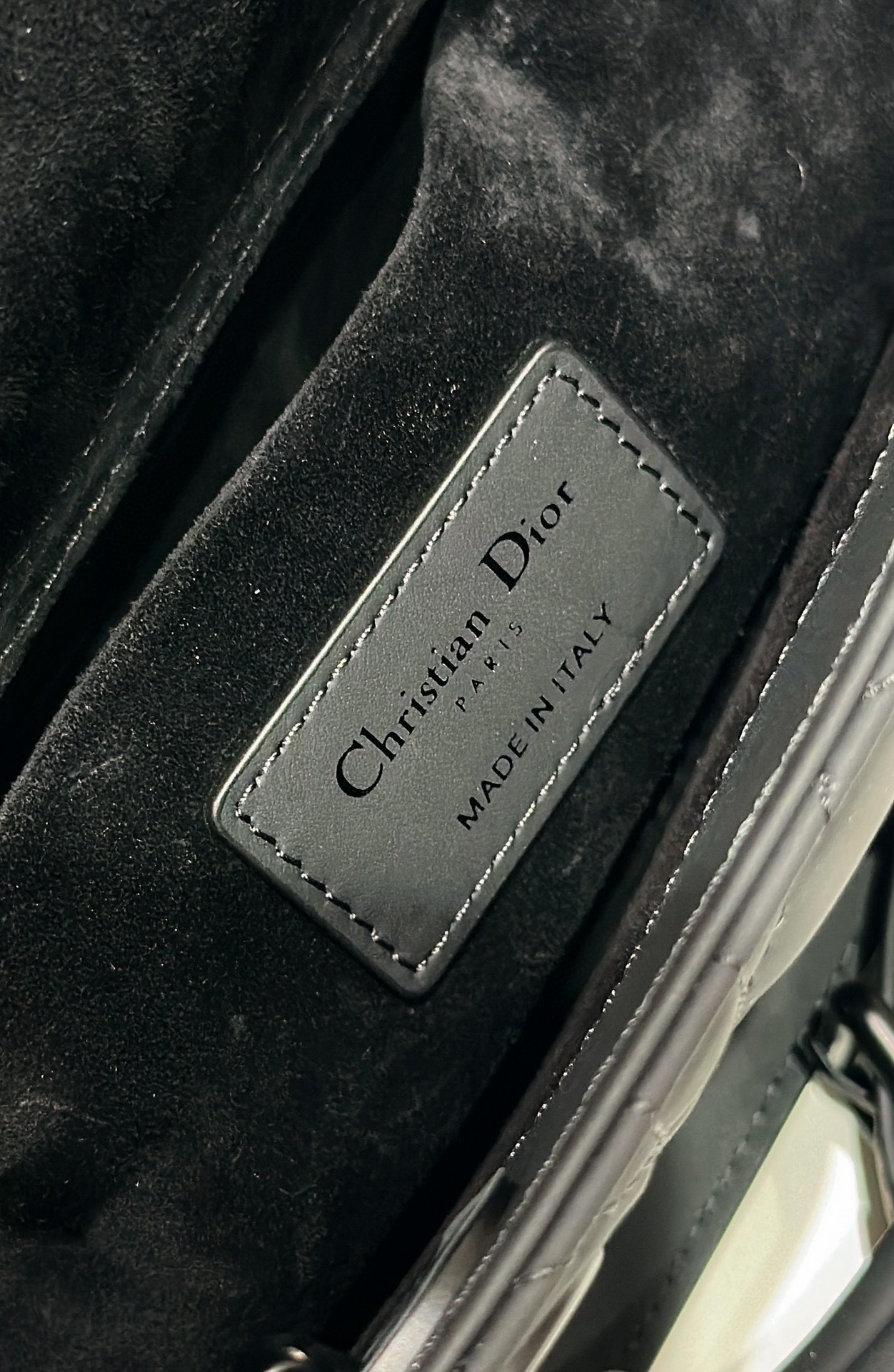 Dior Lady D-Joy Medium Bag in Black Ultramatte Calfskin 241