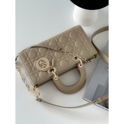 Dior Lady D-Joy Medium Bag In Sand Cannage Lambskin 192