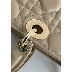 Dior Lady D-Joy Medium Bag In Sand Cannage Lambskin 192