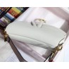 Dior Saddle Bag In White Grained Calfskin 661