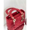 Dior Small Lady Dior My ABCDior Bag in Red Lambskin 516