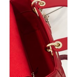 Dior Small Lady Dior My ABCDior Bag in Red Lambskin 516