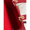 Dior Small Lady Dior My ABCDior Bag in Red Lambskin 516