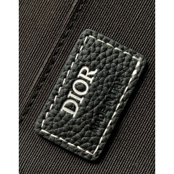 Dior Lingot Briefcase in Black Grained Calfskin 641