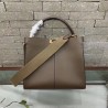 Fendi Brown Peekaboo X Lite Regular Bag 935