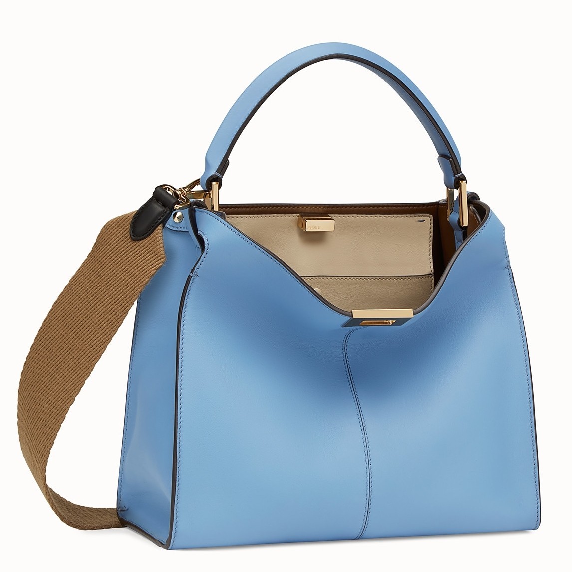 Fendi Pale Blue Peekaboo X Lite Regular Bag 415