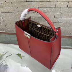 Fendi Red Peekaboo X Lite Regular Bag 231