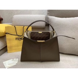 Fendi Brown Peekaboo X Lite Large Bag 309
