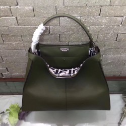 Fendi Green Peekaboo X Lite Large Bag 944