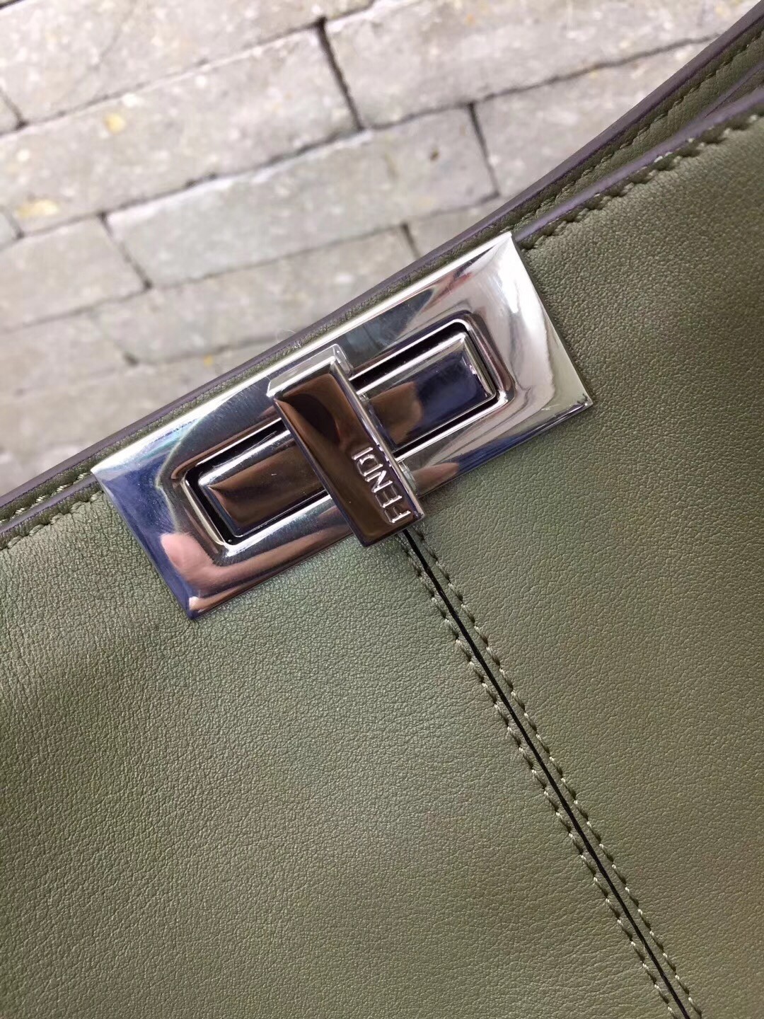 Fendi Green Peekaboo X Lite Large Bag 944