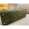 Fendi Green Peekaboo X Lite Large Suede Bag 415
