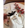 Fendi Mon Tresor Mini Bucket Bag In White Calfskin 481