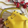 Fendi Mon Tresor Mini Bucket Bag In Yellow Calfskin 518