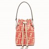 Fendi FF Mon Tresor Mini Bucket Bag In Beige Calfskin 554