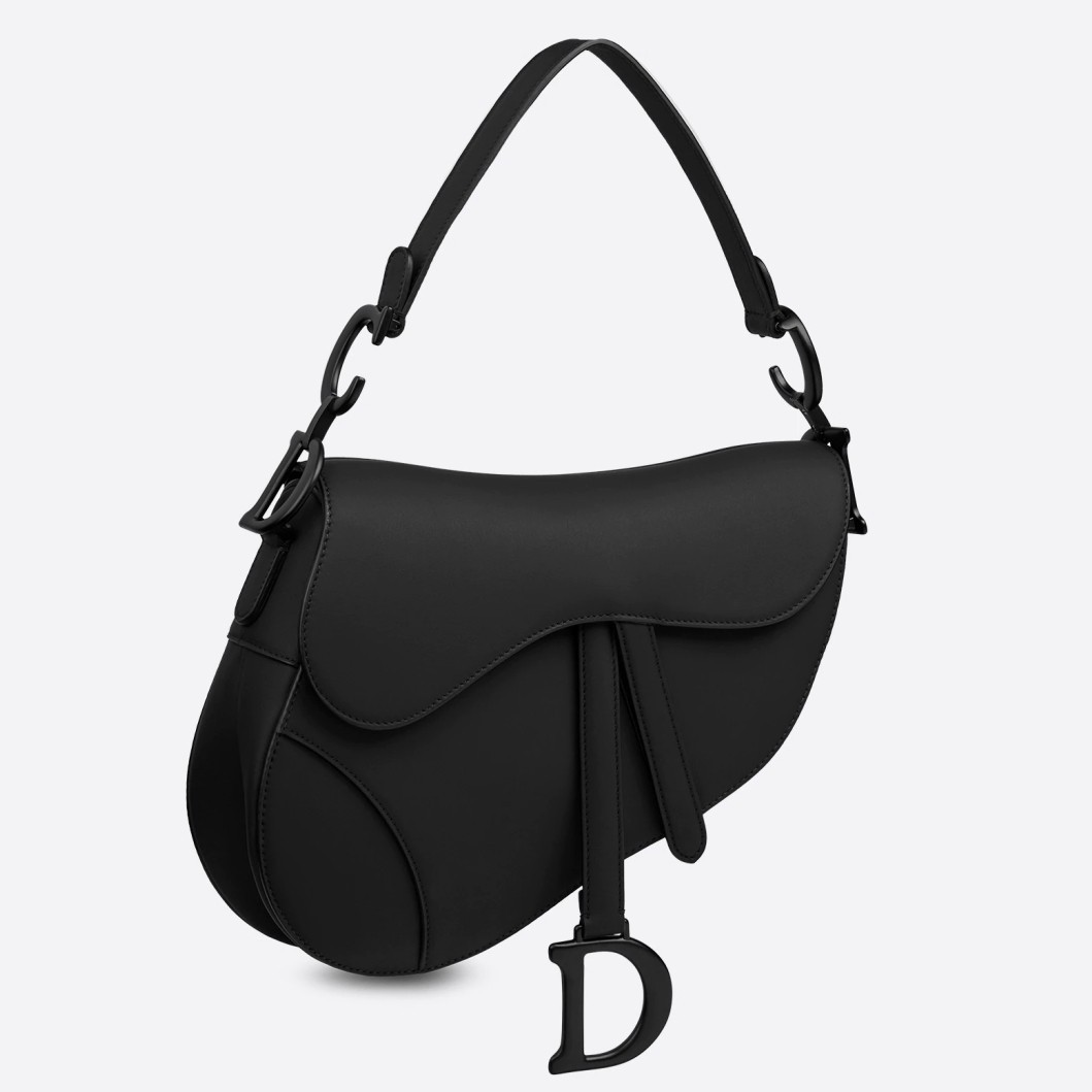 Dior Saddle Bag In Black Ultra Matte Leather 910