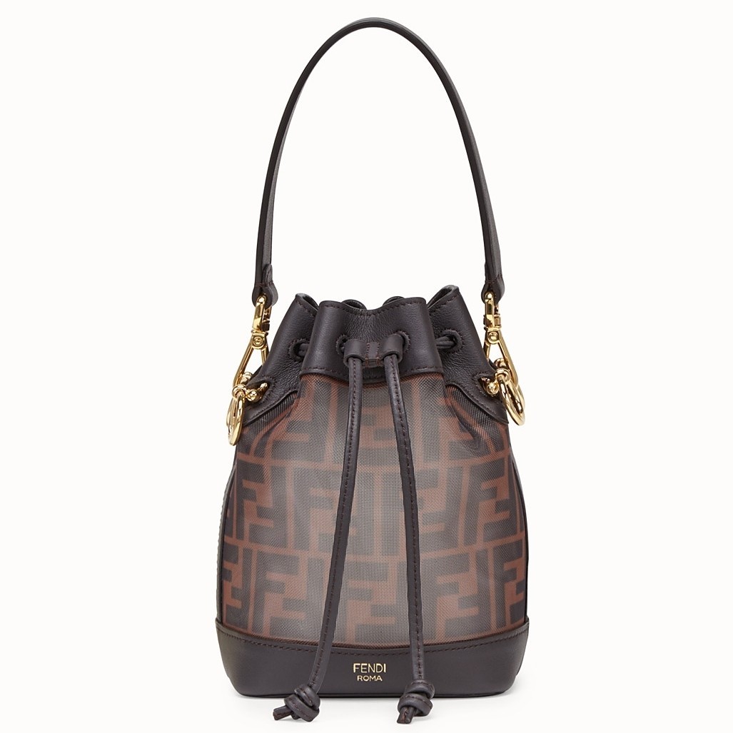 Fendi Mon Tresor Mini Bucket Bag In Tech Mesh 791