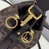 Fendi Mon Tresor Mini Bucket Bag In Tech Mesh 791